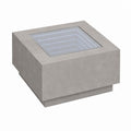 Couchtisch mit LED Infinity Spiegel grau MDF quadratisch 80 x 80 x 40 cm